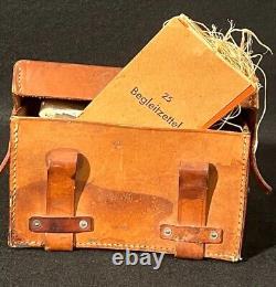 WWII German Army Wehrmacht Medical Pouch 1941 Sani with Contents Wound Tags RARE