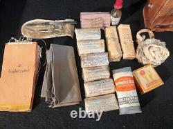 WWII German Army Wehrmacht Medical Pouch 1941 Sani with Contents Wound Tags RARE