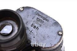 WWII German Binoculars Dienstglas 10 x 50 Beh With Case 414956