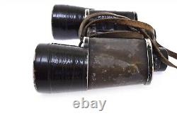 WWII German Binoculars Dienstglas 10 x 50 Beh With Case 414956