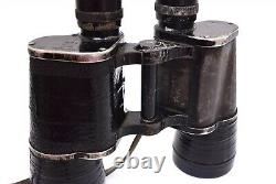 WWII German Binoculars Dienstglas 10 x 50 Beh With Case 414956