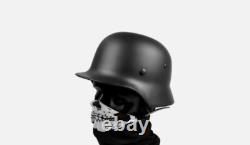 WWII German Elite M35 Steel Helmet Stahlhelm Combat Retro Replica Headwear