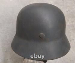 WWII German Helmet M35/62 LW Restored