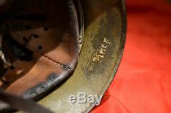 WWII German Helmet M35 In the original paint and with the native liner