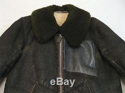 WWII German Luftwaffe Channel Jacket Original Early War Black Winter Non-Heated