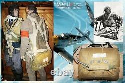 WWII German Luftwaffe Fighter Pilot EXTREMELY RARE Seat Parachute Sitzfallschirm
