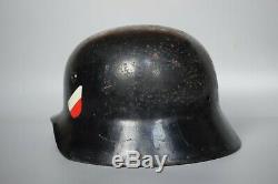 WWII German M35 Helmet Shell Original EF62