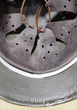 WWII German M40 Original Helmet, Restored Steel Shell, Size 64, WW2 57- 59 cm