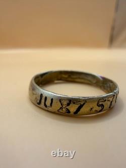 WWII. German original engraved ring. World War II