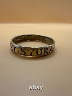 WWII. German original engraved ring. World War II