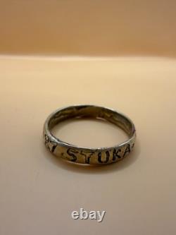 WWII. German original engraved ring. World War II