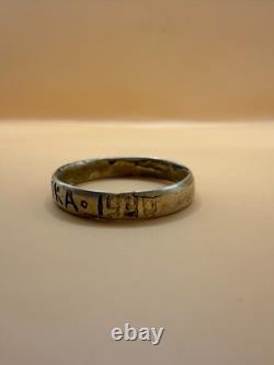WWII. German original engraved ring. World War II