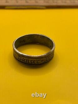 WWII. German silver ring. Wehrmacht. WW2