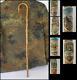 WWII ORIGINAL GERMAN ALPINE WALKING STICK withBADGES EXCELLENT