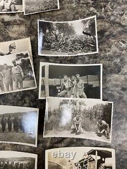 WWII Photo Mussolini death photos lot WW2 Captured Tank Rifles German 236th Ord