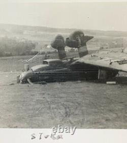 WWII Photo US Captured Crashed German JUNKERS Ju-87 STUKA Aircraft Plane Bomber
