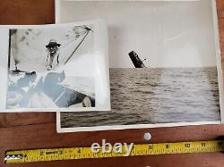 WWII Press Photo Lot-Lehigh Ship Sunk Torpedoed by German U-Boat 11 photos