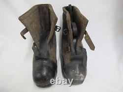 WWII US German Felt Sentry Winter BOOTS Paul Otto 1942 withCleats CRAMPONS