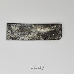 WWII WW2 German Original Luftwaffe Junkers plane engine factory tag metal number