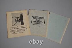 WWII WW2 German Original M30 / M38 Gas Mask Uniform Instruction Booklets Set x3