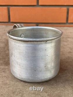 WWII. WW2. German aluminum mug from Africa. Wehrmacht