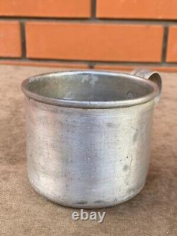 WWII. WW2. German aluminum mug from Africa. Wehrmacht