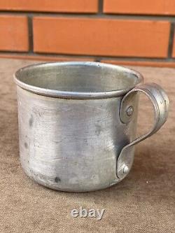 WWII. WW2. German aluminum mug from Africa. Wehrmacht