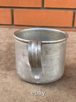 WWII. WW2. German aluminum mug from Africa. Wehrmacht