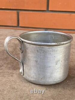 WWII. WW2. German aluminum mug from Africa. Wehrmacht