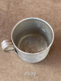 WWII. WW2. German aluminum mug from Africa. Wehrmacht