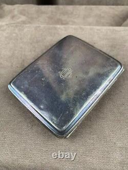 WWII. WW2. German cigarette case with the initials of a Kriegsmarinne sailor