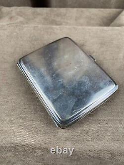 WWII. WW2. German cigarette case with the initials of a Kriegsmarinne sailor