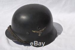 WWII WW2 German luftwaffe original M40 helmet, refurbished