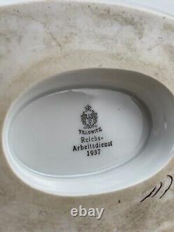 WWII. WW2. German original porcelain Wehrmacht catalog gravy boat