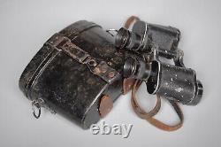 WWII WW2 Original Early German 6x30 Dienstglas Field Binoculars DDX + Case