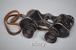 WWII WW2 Original Early German 6x30 Dienstglas Field Binoculars DDX + Case