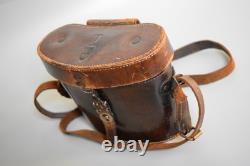 WWII WW2 Original German 6x30 Brown Leather Dienstglas Binoculars Case 1936 WWII WW2 Original German 6x30 Brown Leather Dienstglas Binoculars Case 1936