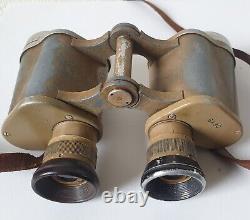 WWII WW2 Original German 6x30 Dienstglas Binoculars Tropical Camo Paint 1940-44
