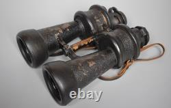 WWII WW2 Original German 7x50 Kriegsmarine U-boat Leitz BEH Binoculars Armour
