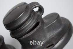 WWII WW2 Original German 7x50 Kriegsmarine U-boat Leitz Binoculars Upper Armour
