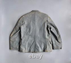 WWII WW2 Original German Kriegsmarine U-boat Submarine Crew Grey Leather Jacket