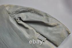 WWII WW2 Original German Kriegsmarine U-boat Submarine Crew Grey Leather Jacket