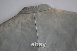 WWII WW2 Original German Kriegsmarine U-boat Submarine Crew Grey Leather Jacket