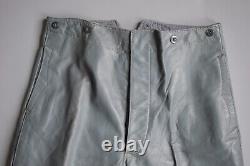 WWII WW2 Original German Kriegsmarine U-boat Submarine Crew Grey Leather Trouser