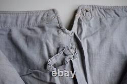 WWII WW2 Original German Kriegsmarine U-boat Submarine Crew Grey Leather Trouser