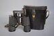 WWII WW2 Original German Srb & Stys BMK Zeiss 7x50 Dienstglas Binoculars + Case