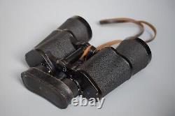 WWII WW2 Original German Srb & Stys BMK Zeiss 7x50 Dienstglas Binoculars + Case