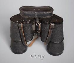 WWII WW2 Original German Srb & Stys BMK Zeiss 7x50 Dienstglas Binoculars + Case