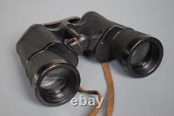 WWII WW2 Original German Srb & Stys BMK Zeiss 7x50 Dienstglas Binoculars + Case