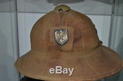 WWII original German Kriegsmarine tropical pith helmet